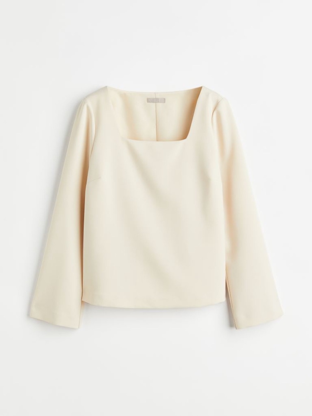 H&M Ivory Square Neck Blouse